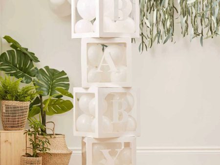 Botanical Baby Pop Up Baby Balloon Blocks Decorations For Cheap