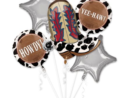 YeeHaw Balloon Bouquet 5pcs Supply