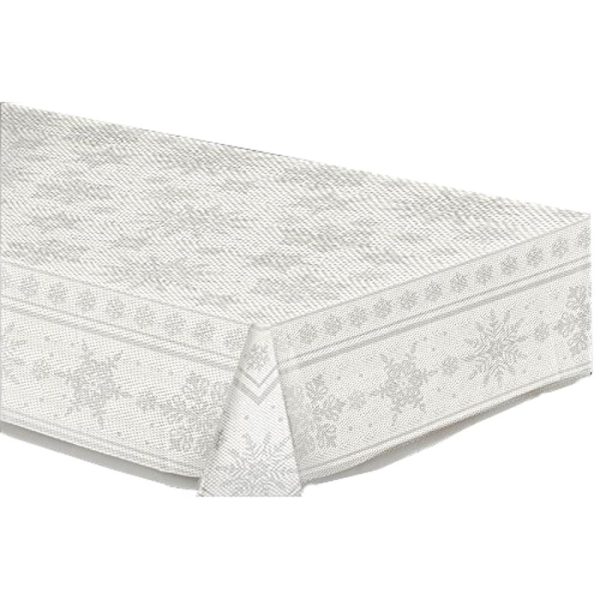 White Snowflake Lace Table Cover 60in x 84in Discount