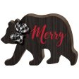 Bear Large Standing Decoration With Fabric Bow Online now