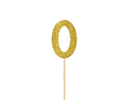 #0 Gold Small Glitter Pick Supply