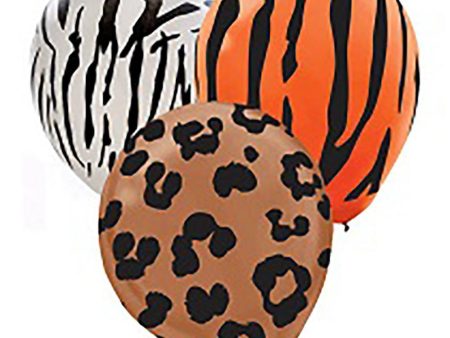 Animal Print Latex Balloons 12in, 20pcs Online Sale