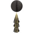 Black Honeycomb Ball With Foil Tail Discount