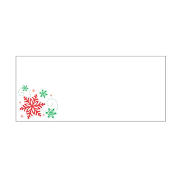 White Envelope With Snow Flake Hot on Sale