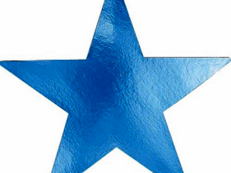 Blue Star Foil Cutout 5in Online Hot Sale