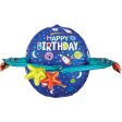 Happy Birthday Colorful Galaxy Ultrashape Balloon 73x50cm Cheap