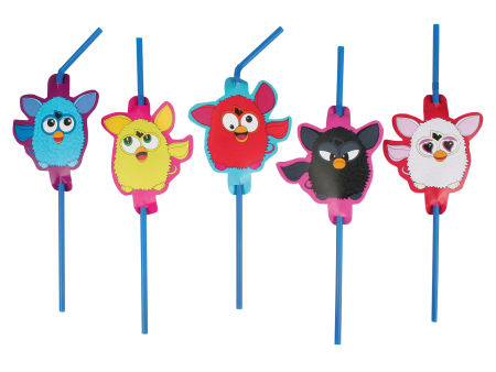 Furby Drinking Straws 8pcs on Sale