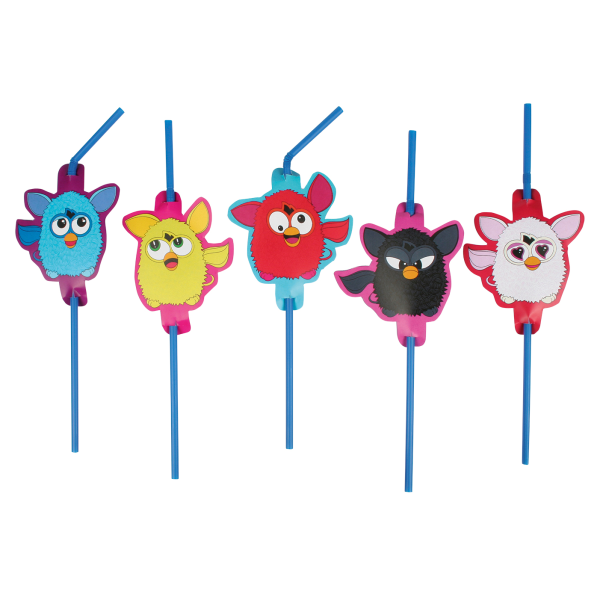 Furby Drinking Straws 8pcs on Sale