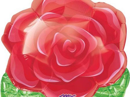 Blooming Rose Foil Balloon 18in Online Hot Sale