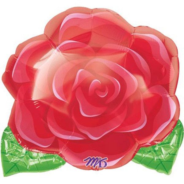 Blooming Rose Foil Balloon 18in Online Hot Sale