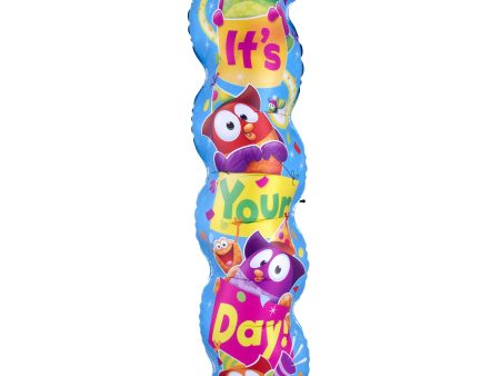 Owl-Stars Trend Birthday SuperShape Balloon 25x101cm For Sale