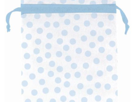 Blue Dots Organza Bags 12pcs Online Hot Sale