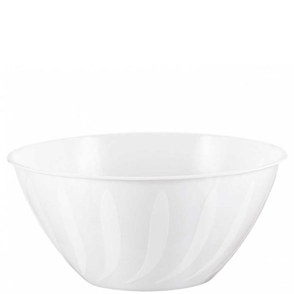 White Swirl Bowl 5qt For Sale