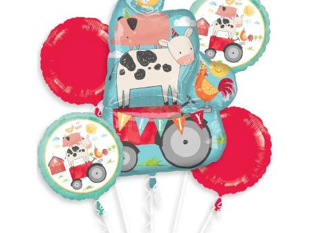 Barnyard Birthday Balloon Bouquet 5pcs Online Hot Sale