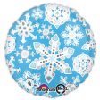 Blue & White Frosty Snowflakes Foil Balloons 18in Hot on Sale