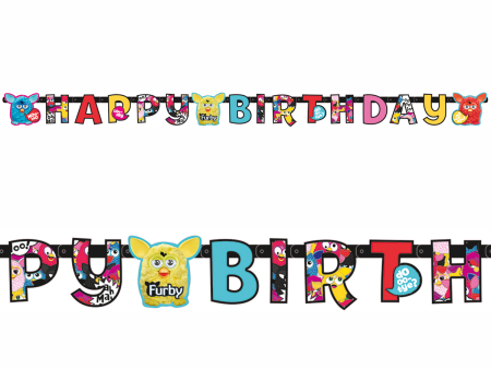 Furby Happy Birthday Banner Hot on Sale