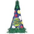 Happy Birthday Cone Hat With Foil Fringe Online Hot Sale