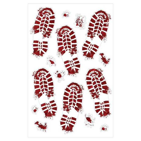 Bloody Footprints Floor Gore Vinyl Supply