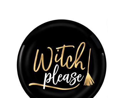 Witch Please Plastic Coupe Plates 7.5in, 4pcs For Discount