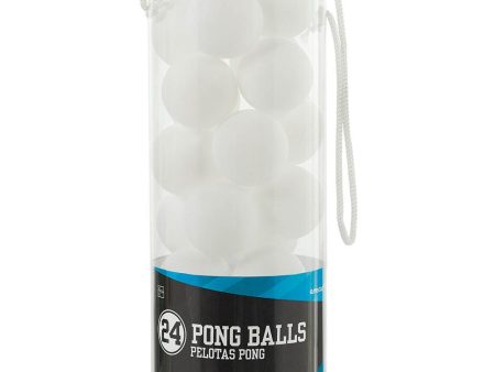 White Pong Balls Favors 1.50in, 24pcs Fashion