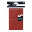 Ultra Pro - PRO-Gloss 100ct Standard Deck Protector® sleeves: Red For Sale