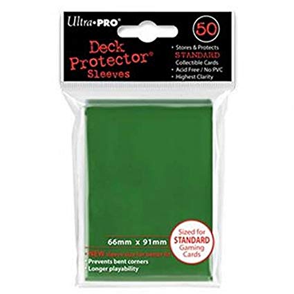 Ultra Pro - PRO-Gloss 50ct Standard Deck Protector® sleeves: Green Cheap