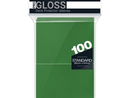 Ultra Pro - PRO-Gloss 100ct Standard Deck Protector® sleeves: Green For Cheap