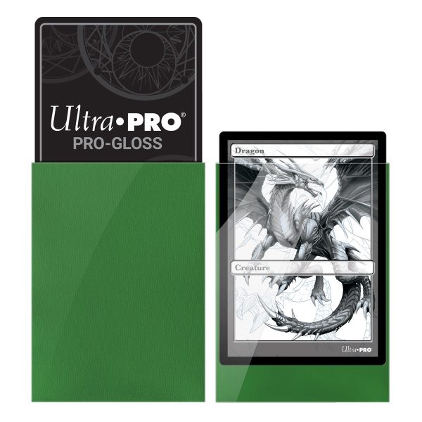 Ultra Pro - PRO-Gloss 100ct Standard Deck Protector® sleeves: Green For Cheap