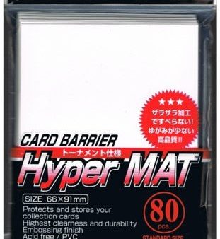 KMC Card Barrier: Hyper Matte Sleeves - White (80) For Sale