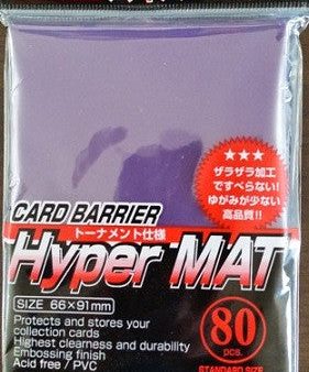 KMC Card Barrier: Hyper Matte Sleeves - Purple (80) For Sale