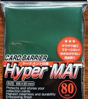 KMC Card Barrier: Hyper Matte Sleeves - Green (80) Supply