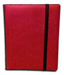 9-Pocket Dragonhide Sideloading Binder: Red For Discount